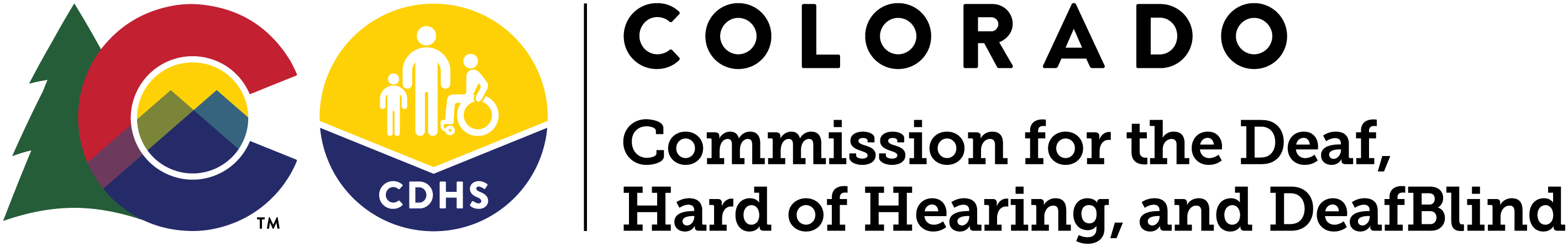 Colorado Division for the Deaf, Hard of Hearing, and DeafBlind Logo